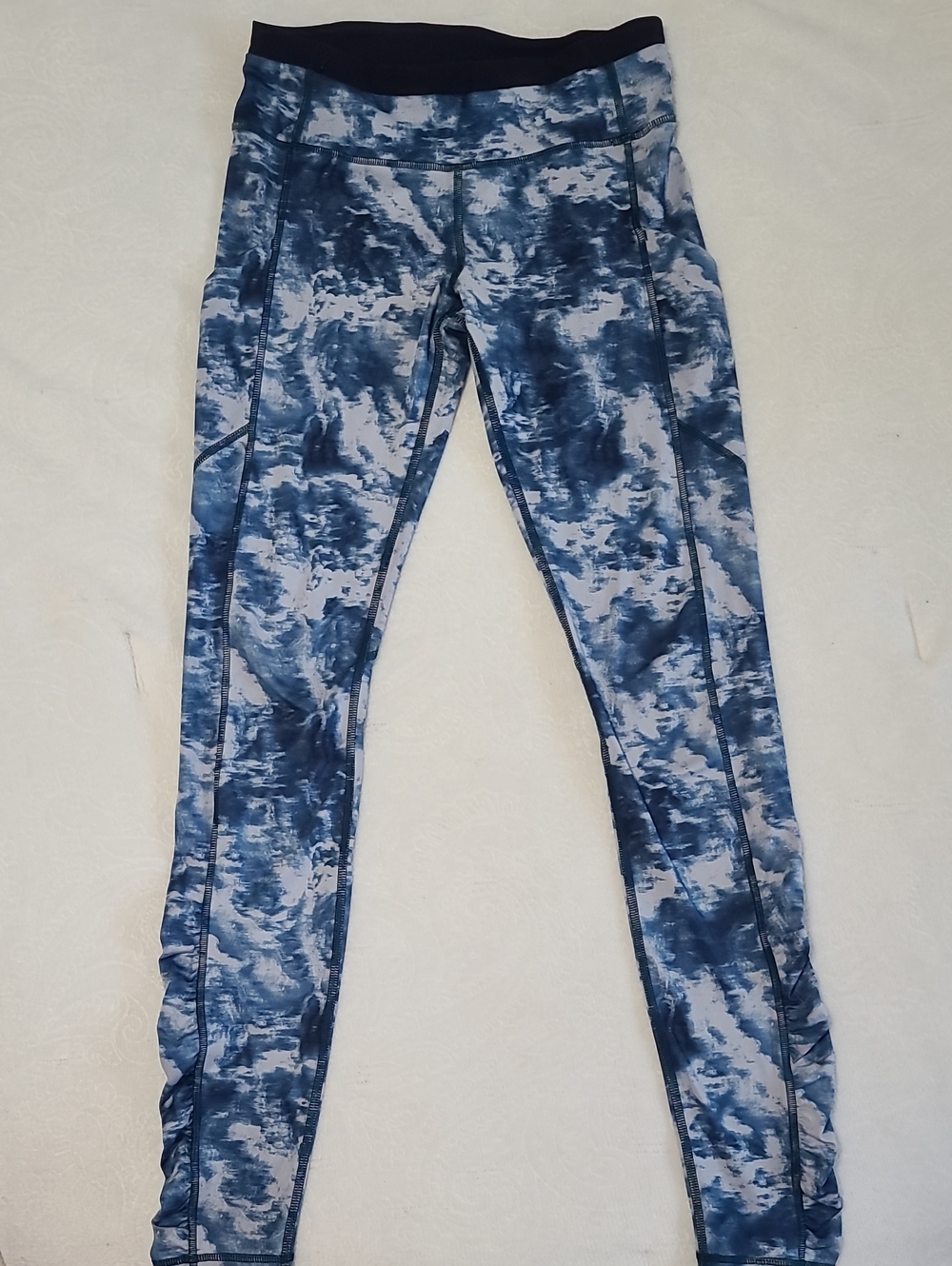 Lululemon Speed Tight III Luxtreme Sea Side Silver Fox Naval Blue 28" Pockets